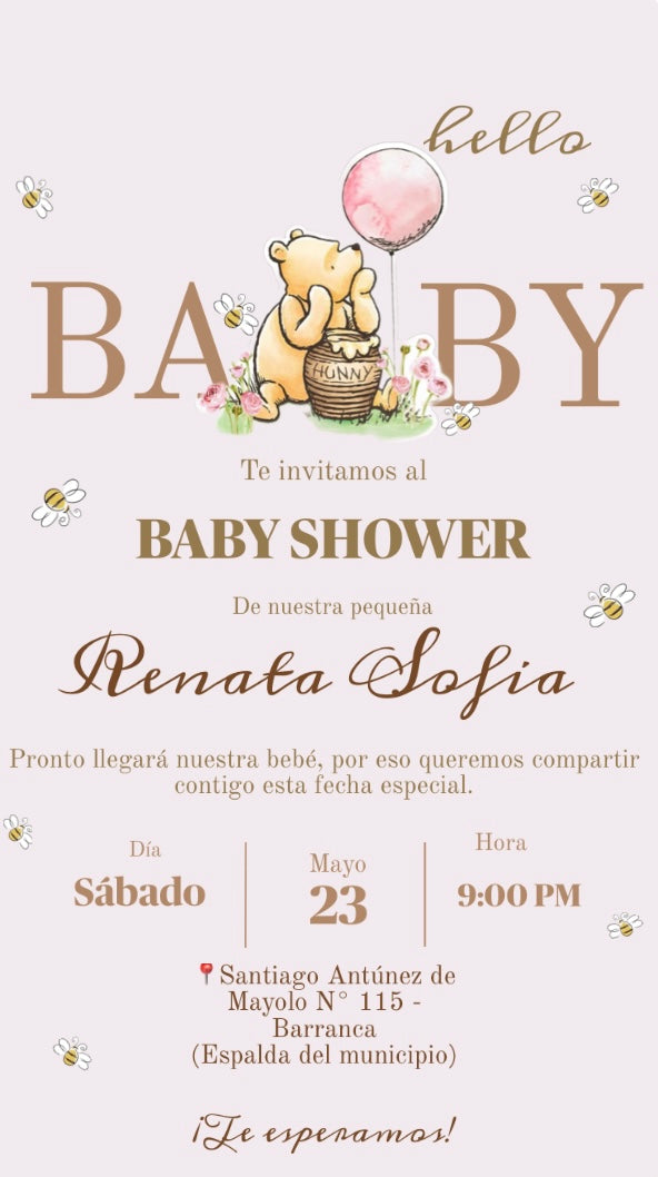 Pink Storybook Baby Shower Invitation π
