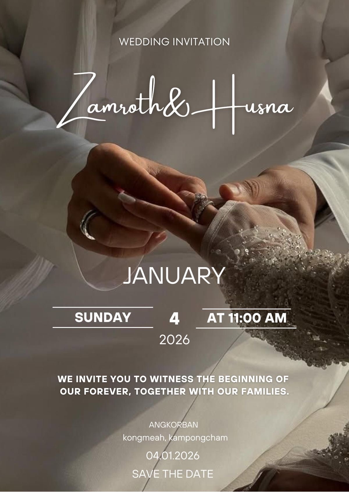 Premium Wedding Invitation Design for Elegant Ceremonies π