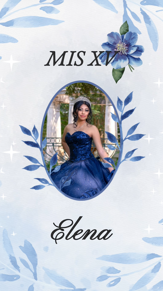 Royal Princess Quinceañera Video Invitation Template 🌸👑