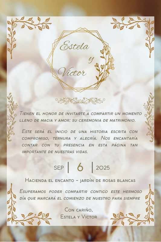 Luxury Floral Wedding Invite for Sophisticated Couples 💖💎