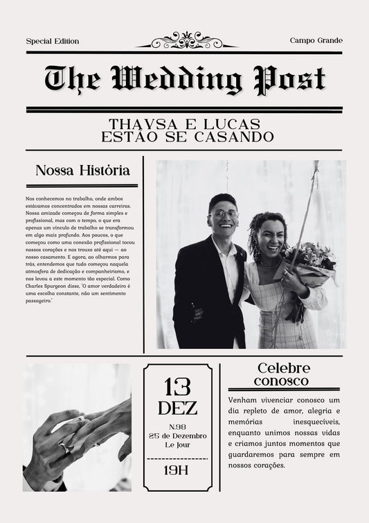 Modern Romantic Wedding Invitation with Timeless Elegance ✨🤍