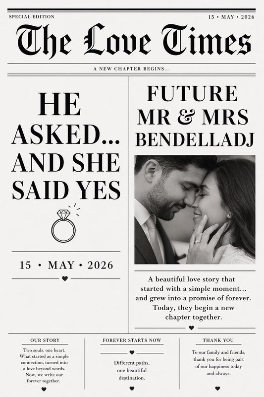 Timeless Wedding Invitation Template with Romantic Details 🤍✨