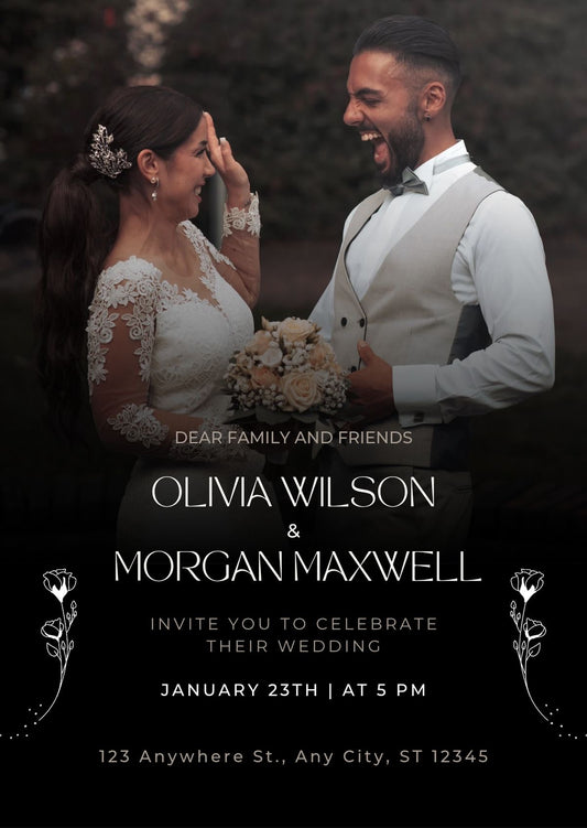 Luxury Elegant Wedding Invitation Template for Modern Couples 💍✨